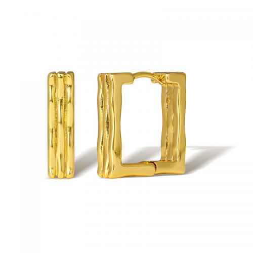 Латунь Leverback Серьга, плакированный настоящим золотом, Женский, Золотой, продается Пара