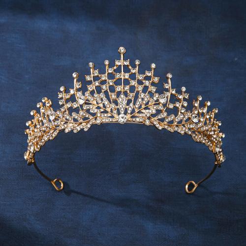 Bridal Tiaras, Tibetan Style, plated, fashion jewelry & for woman & with rhinestone, more colors for choice, nickel, lead & cadmium free, 140x145x55mm, Sold By PC