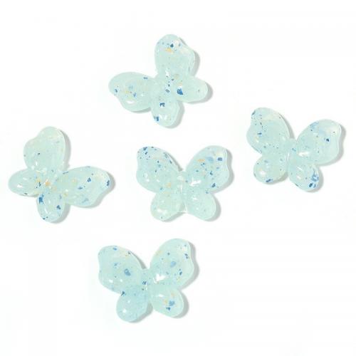 Perline in acrilico trasparenti, Farfalla, DIY, nessuno, 21x6x18mm, Foro:Appross. 2mm, 500sol/borsa, Venduto da borsa