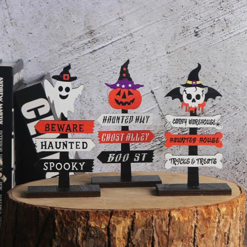 Halloween Decoration Wood Halloween Design & fashion jewelry Sold By PC