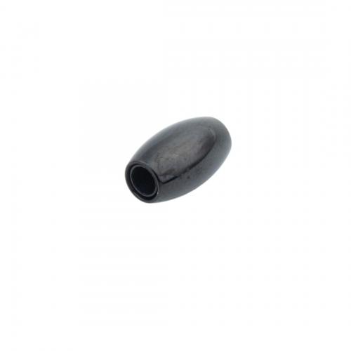 Edelstahl Magnetverschluss, 304 Edelstahl, DIY, schwarz, 12.50x7mm, Bohrung:ca. 3.5x3.5mm, 10PCs/Menge, verkauft von Menge