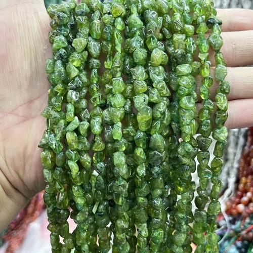 Natürlicher Quarz Perlen Schmuck, Klumpen, DIY, grün, 6x8mm, verkauft per ca. 38 cm Strang