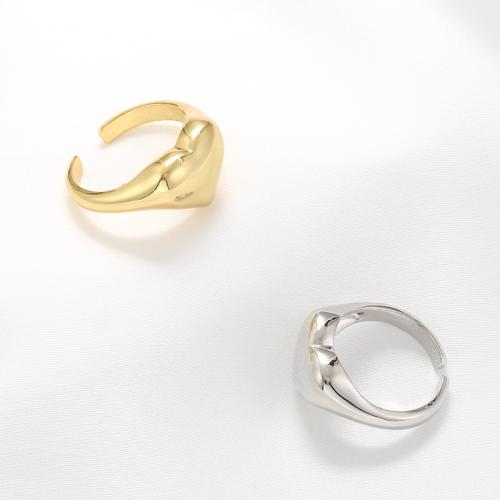 Brass δάχτυλο του δακτυλίου, Ορείχαλκος, Καρδιά, κοσμήματα μόδας & για τη γυναίκα, περισσότερα χρώματα για την επιλογή, νικέλιο, μόλυβδο και κάδμιο ελεύθεροι, Sold Με PC