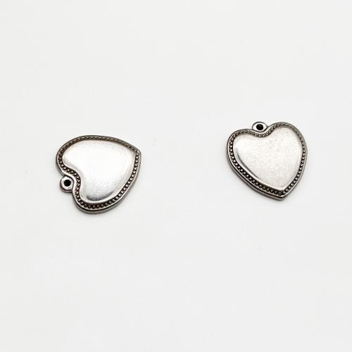 Stainless Steel Heart Pendants, 304 Stainless Steel, DIY & machine polishing, 15.50x16mm, Hole:Approx 1mm, Sold By PC