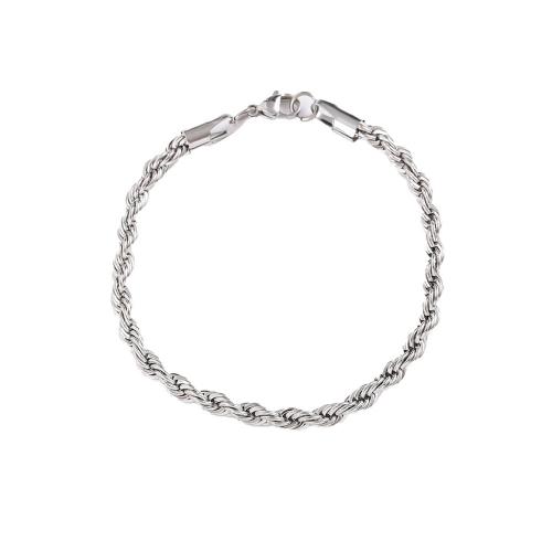 Titanium Steel Bracelet & Bangle fashion jewelry & Unisex original color 5mm Length Approx 7.87 Inch Sold By PC