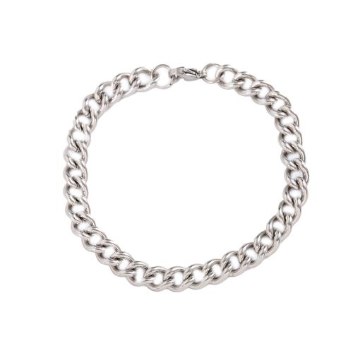 Titanium Steel Bracelet & Bangle polished fashion jewelry & Unisex original color 7mm Sold By PC