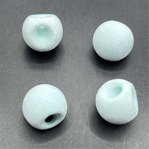 Perle acrylique, Rond, DIY & couvert de velours, plus de couleurs à choisir, 16mm, Environ 100PC/sac, Vendu par sac