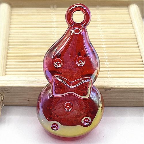 Acrylic Pendants, Calabash, UV plating, DIY, more colors for choice, 22x45mm, Approx 100PCs/Bag, Sold By Bag