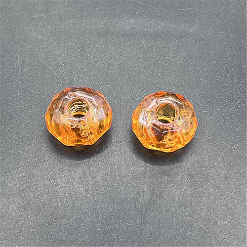 Transparent Acrylic Beads, Rondelle, DIY, more colors for choice, 15mm, Hole:Approx 4.5mm, Approx 100PCs/Bag, Sold By Bag