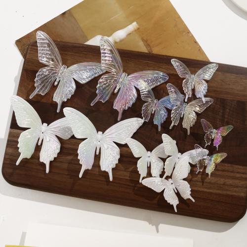 Perle acrylique, papillon, DIY, plus de couleurs à choisir, 53x64mm, Vendu par PC