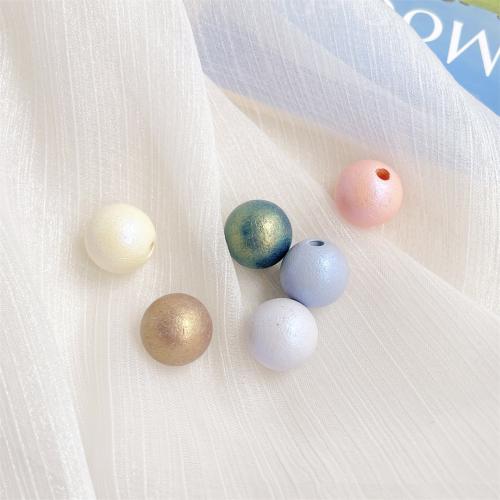 Acrylic Jewelry Beads, Round, DIY, more colors for choice, 16x16mm, 205PCs/Bag, Sold By Bag