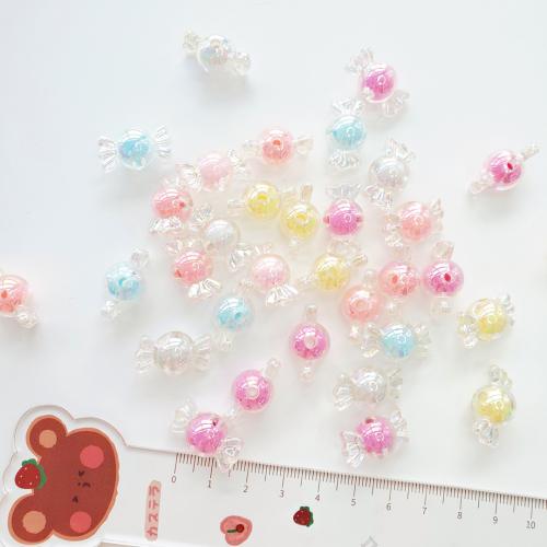 Perle acrylique, bonbon, DIY, plus de couleurs à choisir, 12x22mm, 390PC/sac, Vendu par sac