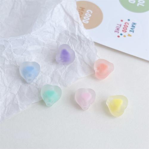Perle acrylique, coeur, DIY, plus de couleurs à choisir, 11mm, 740PC/sac, Vendu par sac