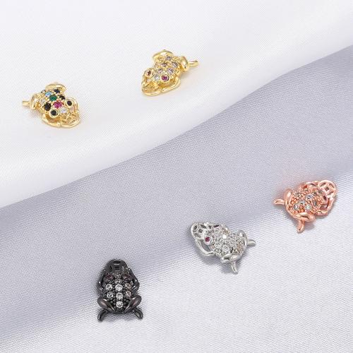 Brass Jewelry Pendants Toad fashion jewelry & with rhinestone nickel lead & cadmium free Sold By PC