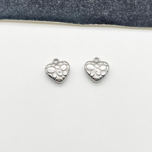 Stainless Steel Heart Pendants 304 Stainless Steel DIY & machine polishing Approx 2.5mm Sold By PC