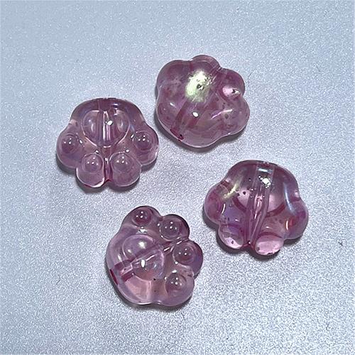 Plated Acrylic Beads, Claw, UV plating, DIY & luminated, more colors for choice, 18.55x16.05mm, Hole:Approx 2.83mm, Approx 100PCs/Bag, Sold By Bag