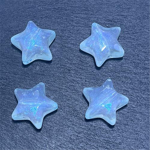 Acrylic Jewelry Beads, Star, DIY & luminated, more colors for choice, 18.55mm, Hole:Approx 2.42mm, Approx 255PCs/Bag, Sold By Bag