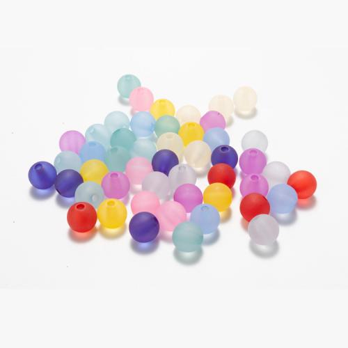 Frostad akryl pärlor, Rund, DIY, fler färger för val, 16mm, Säljs av PC
