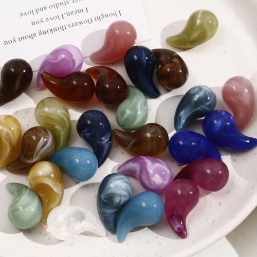 Hair Accessories DIY Findings, Resin, Teardrop, more colors for choice, 31x17mm, Sold By PC