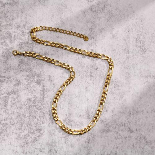 Edelstahl Schmuck Halskette, 304 Edelstahl, plattiert, Modeschmuck & unterschiedliche Länge der Wahl & für den Menschen, keine, frei von Nickel, Blei & Kadmium, verkauft von PC