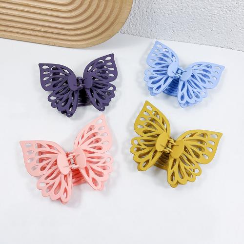 Hair Claw Clips Acrylic Butterfly handmade for woman & hollow Sold By PC