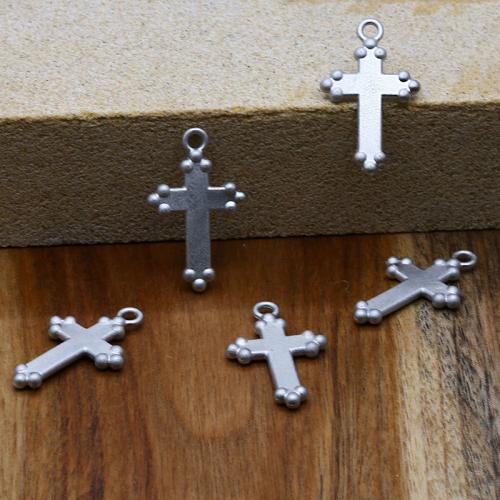 Stainless Steel Cross Pendants, 316 Stainless Steel, DIY, original color, Sold By PC