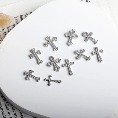 Stainless Steel Cross Pendants, 316 Stainless Steel, DIY & different styles for choice, original color, 10x15mm, Sold By PC
