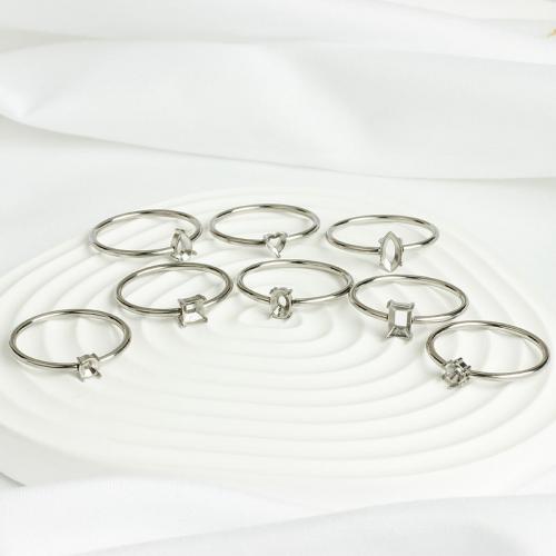 316 rostfritt stål Ring ring Base, DIY & olika storlek för val & olika stilar för val, ursprungliga färgen, Säljs av PC