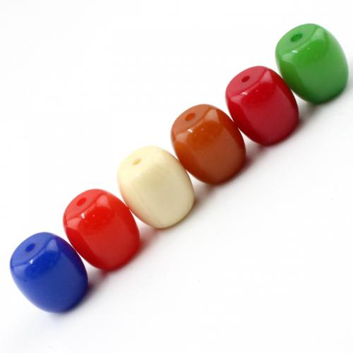 Perles bijoux en résine, DIY, plus de couleurs à choisir, 15x14mm, 100PC/sac, Vendu par sac