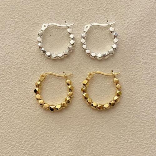 925 sterling zilver Hendel weer Earring, plated, Koreaanse stijl & voor vrouw, meer kleuren voor de keuze, 20mm, Verkocht door pair