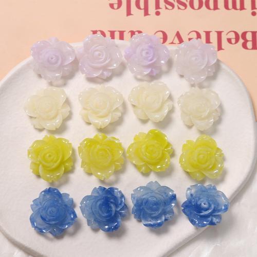 Mobile Phone DIY Decoration, Resin, Rose, more colors for choice, 23x22mm, 100PCs/Bag, Sold By Bag