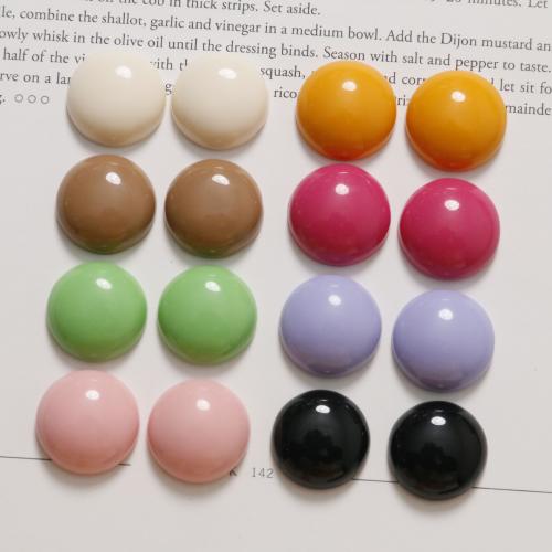 Mobile Phone DIY Decoration, Resin, Dome, more colors for choice, 18mm, 100PCs/Bag, Sold By Bag