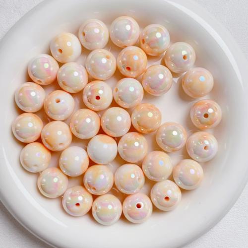 Perles  acrylique plaqué , Rond, Placage UV, DIY, plus de couleurs à choisir, 16mm, 10PC/sac, Vendu par sac