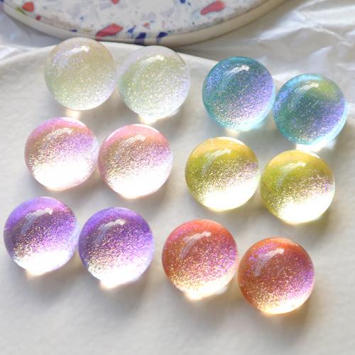 Mobile Phone DIY Decoration, Resin, Dome, more colors for choice, 16x16mm, 100PCs/Bag, Sold By Bag