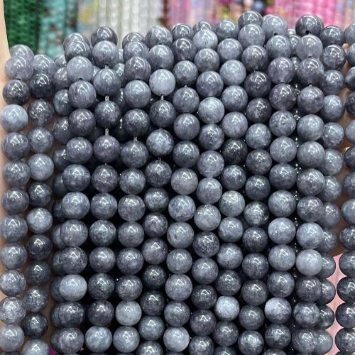 Gemstone Jewelry Beads, Iolite, Round, DIY & different size for choice, grey, Sold By Strand