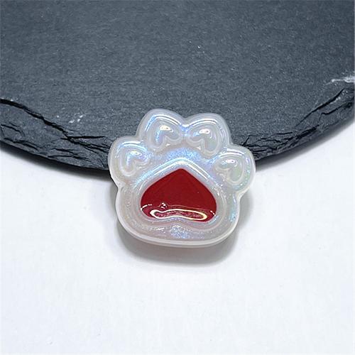 Acryl Schmuck Perlen, Klaue, DIY & glänzend & Emaille, keine, 21.87x20.21x9.54mm, ca. 100PCs/Tasche, verkauft von Tasche