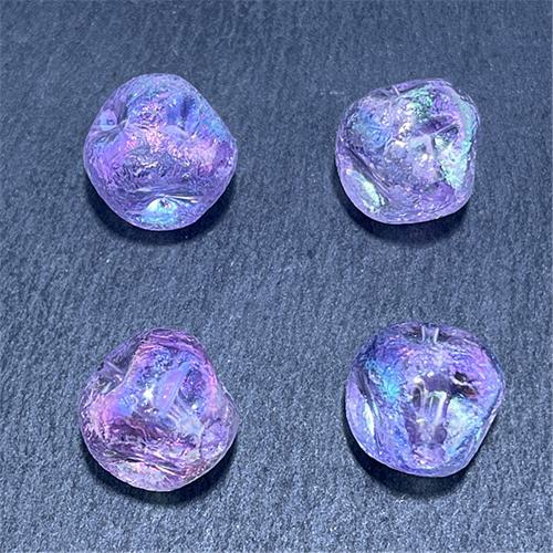 Plated Acrylic Beads, UV plating, DIY, more colors for choice, 15.65mm, Hole:Approx 2.78mm, Approx 100PCs/Bag, Sold By Bag
