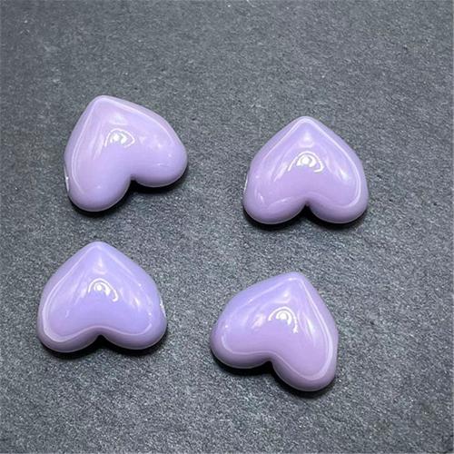 Plated Acrylic Beads Heart UV plating DIY Approx 3.15mm Approx Sold By Bag