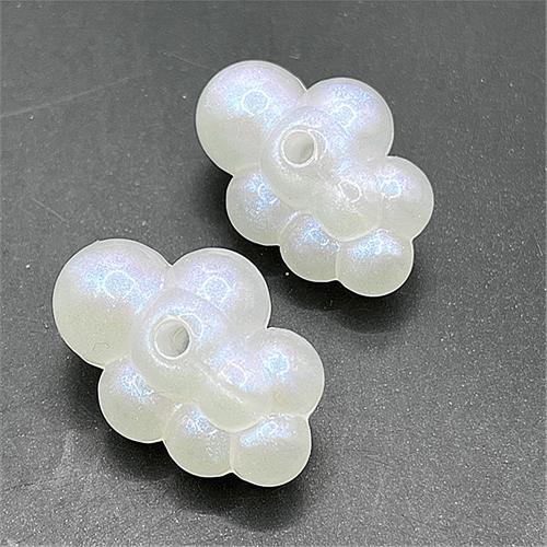 Acrylic Jewelry Beads, Cloud, DIY & different size for choice & luminated, more colors for choice, 500G/Bag, Sold By Bag