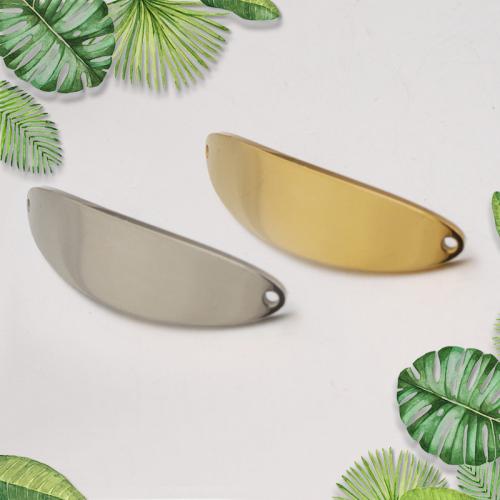 Stainless Steel Pendants 304 Stainless Steel Leaf plated DIY Sold By PC