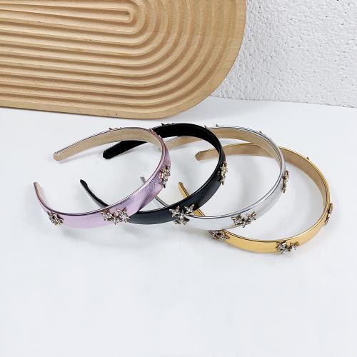Hair Bands PU Leather handmade for woman & with rhinestone Sold By PC