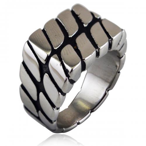 Titanium Steel Finger Ring, polished, Unisex & different size for choice, original color, nickel, lead & cadmium free, width:13mm,thickness:3mm, Sold By PC