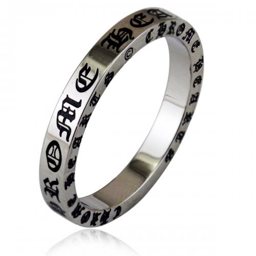 Titanium Steel Finger Ring, polished, Unisex & different size for choice, original color, nickel, lead & cadmium free, width:3mm,thickness:1.5mm, Sold By PC