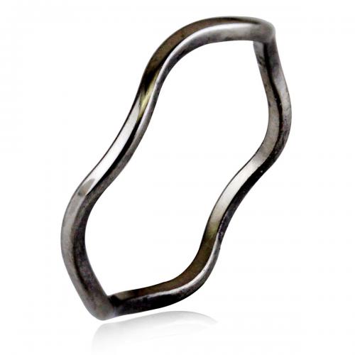 Titanium Steel Finger Ring, polished, Unisex & different size for choice, original color, nickel, lead & cadmium free, width:1mm,thickness:1mm, Sold By PC
