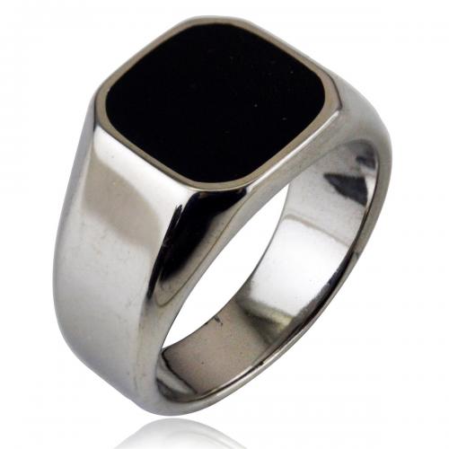 Titanium Steel Finger Ring polished fashion jewelry & Unisex original color nickel lead & cadmium free mm .6mm Sold By PC