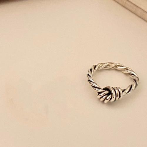 925 Sterling Silver Finger Ring, vintage & different size for choice & for woman, silver color, Hole:Approx 1.5mm, US Ring Size:6-8, Sold By PC