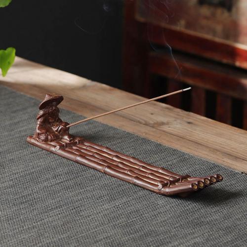 Traditional Ceramic Inserted Burner Incense Seat, Porcelain, handmade, for home and office & durable, 240x40x55mm, Sold By PC