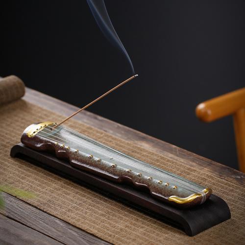 Traditional Ceramic Inserted Burner Incense Seat, Porcelain, handmade, for home and office & durable, 297x65x43mm, Sold By PC