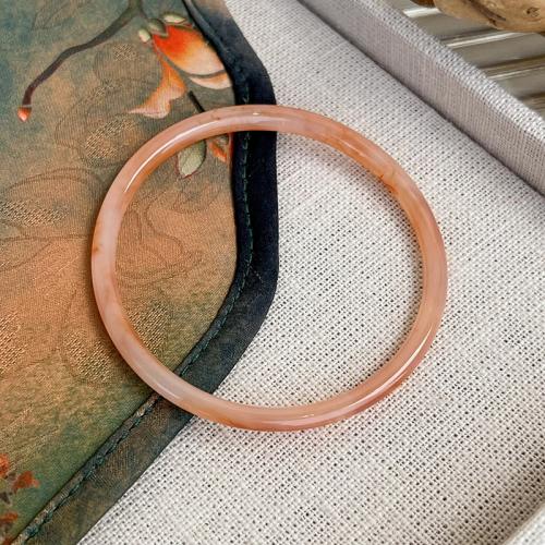 Resin Bracelets, polished, fashion jewelry & for woman, more colors for choice, Inner Diameter:Approx 63mm, Sold By PC