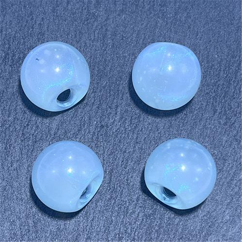 Acrylic Jewelry Beads, DIY & luminated, more colors for choice, 16.26mm, Hole:Approx 3.85mm, Approx 205PCs/Bag, Sold By Bag